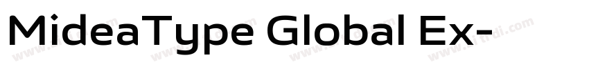 MideaType Global Ex字体转换 MideaType Global Ex字体转换